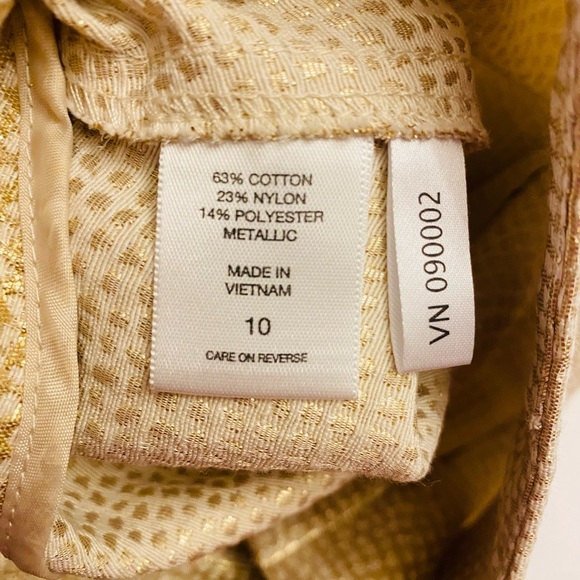 New York & Company Elegant Gold Women's Skirt - Picture 4 of 6